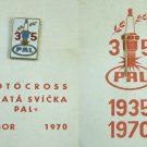 1970 PAL Golden Spark Plug Motocross Race Folder & Pin