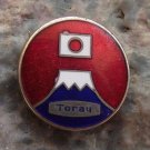 Antique Toray Industries Mount Fujijama Fuji-san Japanese Flag Chemistry Badge