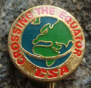1960 CSA Cross the Equator Inaugral Flight Jakarta Pin
