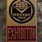 1967 Moscow Expo Trade Fair Book Show Official Exhibitor Badge