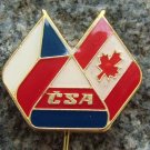 1970 CSA Airlines Inaugral Flight Montreal Canada Pin