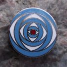 1973 Japan EX '73 Trade Fair Expo Exposition Plastic Souvenier Eye Pattern Pin