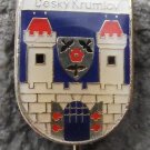 Cesky Krumlov Czechoslovakia Walled UNESCO City Heraldic Shield Pin