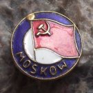 Flag of the Soviet Union USSR CCCP Moscow City Antique Pin Badge