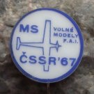 1967 FAI Free Flying Model Aircraft World Championships Competition Pin