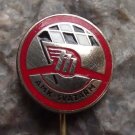 Svazarm AMK Auto-Moto Klub of Czechoslovakia Motor Racing Chequered Flag Pin