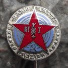 Antique Svazarm Military Reserve Czech Army Radio Operator Award RT 1 Pin