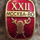 1980 Moscow Russia 12th Summer Olympic Games Pins Hockey Judo Volleyball Fencing