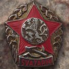 1950's Metal Svazarm Czechoslovak Army Reservist Member's Roaring Lion Pin