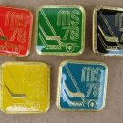 Complete Set of 1978 World Championships Ice Hockey Badges