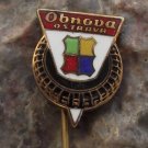 Obnova Ostrava Leather & Tyre Manufacturer Czechoslovakia Advertising Wheel Pin
