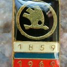 1969 Skoda Automobile Car Advertising Pin