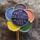 1965 World Youth Festival Algeria Algiers Democratic Fereration WFDY Pin