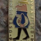 Antique Central Film Archive Prague Czechoslovakia Man with Old Film Reel Pin