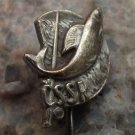 Czechoslovakia Fishing Association Angling Anglers Union Silver Trout Member Pin