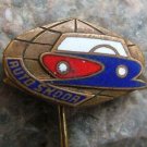 Rare 1960s Skoda 100 110 Metal Advertising Pin