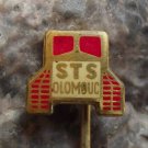 Antique STS Olomouc Tracked Tractor Service Station Czechoslovakia Farming Pin