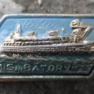 M/S MS Batory Polish Ocean Liner Merchant Fleet of Poland Antique Pin Badge
