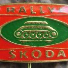 Skoda Rallye 130 RS Rally Car Race Advert Pin Green