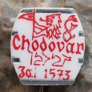 Czech Beer Brewery Chodovar 1573 Plastic Pin Red