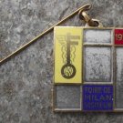 1956 Foire de Milan Milan Fair Expo Visiteur Metal Visitor Badge Number 17948