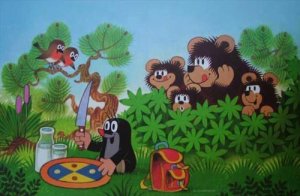 Mole & his Friends Large Place Mat for Plates & Dishes