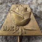 Antique Metal Lidice Village World War 2 Nazi Massacre Victims Remembrance Pin