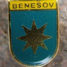 Benesov Czechoslovakia Star Heraldic Crest Pin