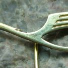 Antique Golden Lufthansa Flat Head Crane Pin Badge