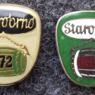 Starobrno 1872 Old Brno Beer Keg Barrel Logo Czechoslovak Lager Advertising Pin