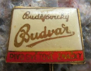 Budejovicky Budvar Famous Light Beer Advertising Pin