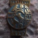 1947 Inaugural First World Youth Festival Prague Democratic Fereration WFDY Pin