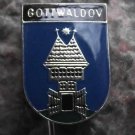 Gottwaldov Zlin Tower with Open Gates Official Czechoslovak Heraldic Crest Pin
