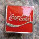 Square Coca Cola Advertising Pin