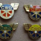 Set of Antique Czech North West Railway Network Badges
