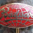 1960s Budvar Original Czech Budweiser Beer Pin Blue