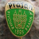 Antique Prazan Beer Holesovice Brewery Shield Pin