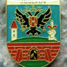 Josefov Two Headed Eagle Shield Heraldic Crest Pin