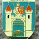 Beroun Brown bear Portcullis City Heraldic Badge