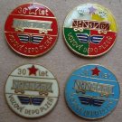 1975 Set CSD Plzen Railway Wagon Depot Anniversary Pins