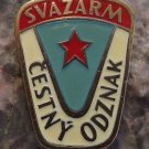 SVAZARM Badge of Honour Numbered 2107 Czech Paramilitary Organisation Award Pin