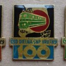 1974 Set CSD Slovak Railway Train Depot Centenary Pins