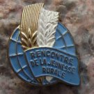 1950s French Agriculture Meeting Rencontre de la Jeunesse Rurale Wheat Ear Badge