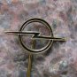 1960s Gold & Black Opel Cars Lightning Flash Badge