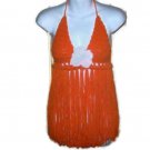 Hippie Fringe Crochet Halter Tank Top S to L