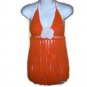 Hippie Fringe Crochet Halter Tank Top S to L