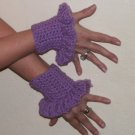Purple Vintage Inspired Handmade Crochet Victorian Wrist Cuffs