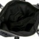Coach 17132 Signature Soho Satchel Handbag Silver Black Grey Black