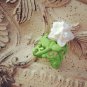 White Cabochon Rose Flower Ring