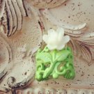 White Cabochon Rose Flower Ring